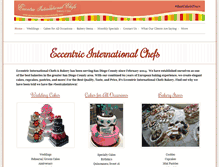 Tablet Screenshot of eccentricinternationalchefs.com